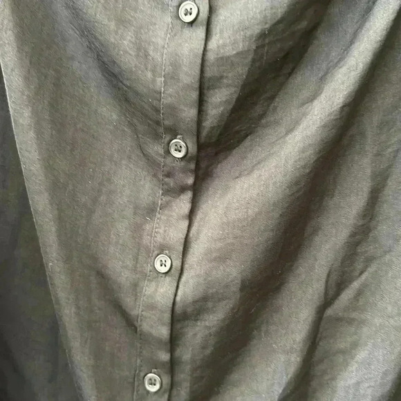 Free People Black Walk This Way Blouse Top sz Small - Picture 4 of 9